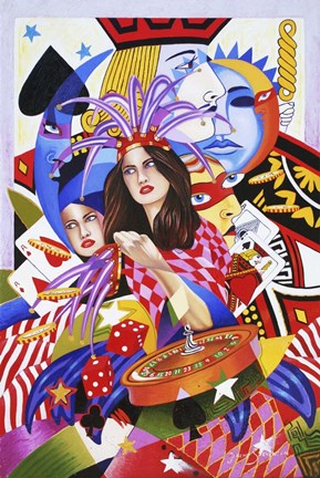 Framed Viva Las Vegas 2 Print