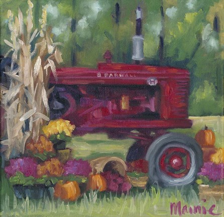 Framed Farmall Fall Print