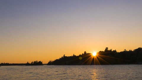 Framed Good Night River Print