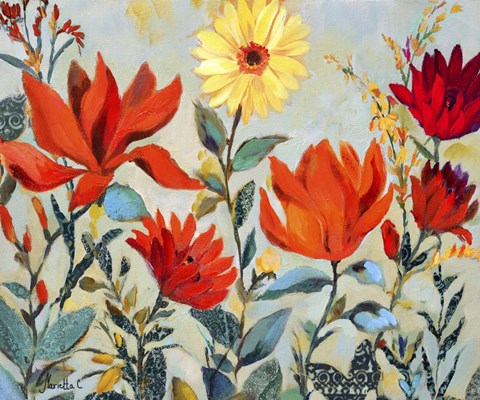 Framed Bright Garden Print