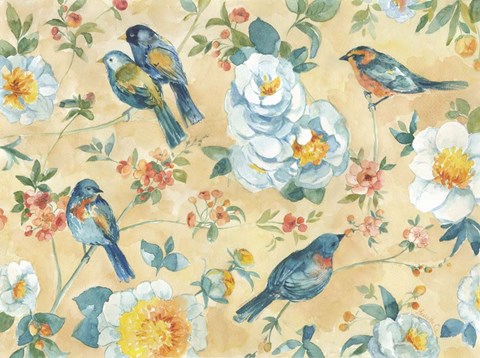 Framed Garden Romance Print