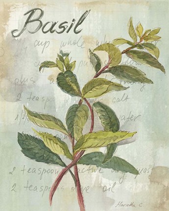 Framed Basil Print