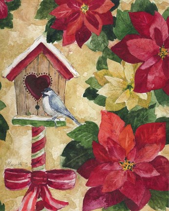 Framed Poinsettia Print