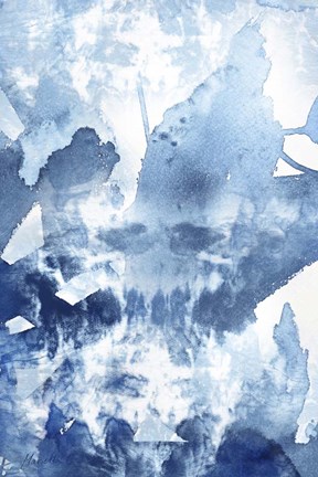 Framed Indigo 4 Tie Dye Print