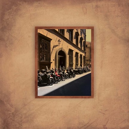 Framed Tuscan Bikes II Print