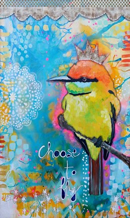 Framed Choose to Fly Print