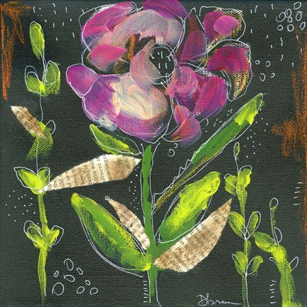 Framed Flower Pot II Print