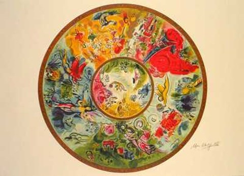 Framed Paris Opera Ceiling Print