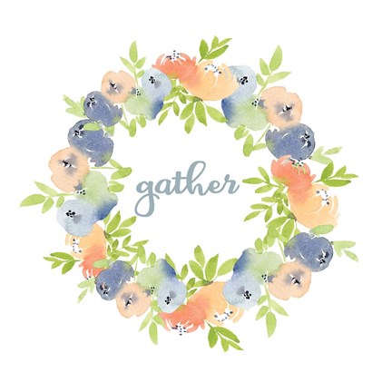 Framed Gather Floral Print