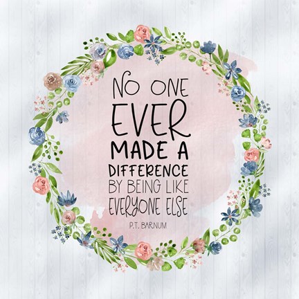 Framed Difference Quote II Print