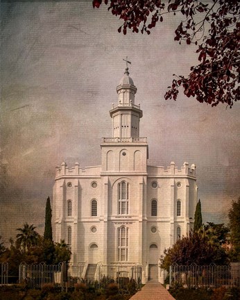 Framed LDS St. George Temple Print