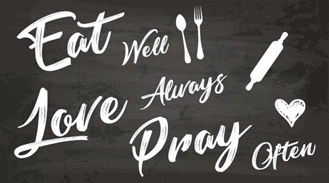 Framed Eat Well Print