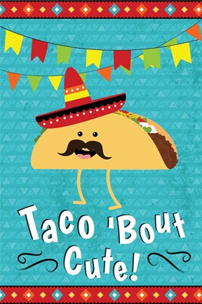 Framed Taco Bout Cute Print