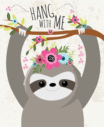 Framed Hang with Me II Print