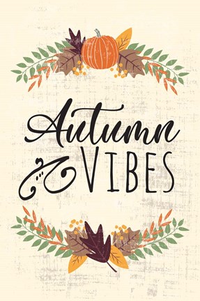 Framed Autumn Vibes Art II Print