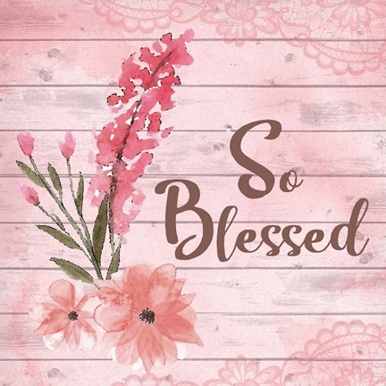 Framed So Blessed Print