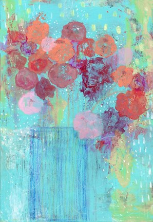 Framed Blue Vase Print