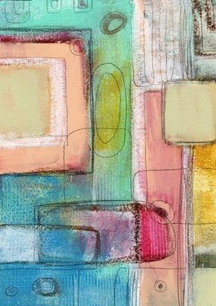 Framed Pink Crayon Print