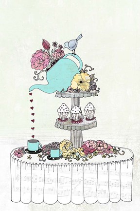 Framed Teapot Setting Print