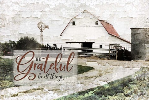 Framed Be Grateful Print