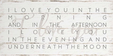 Framed I Love You Print