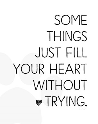 Framed Fill Your Heart Print