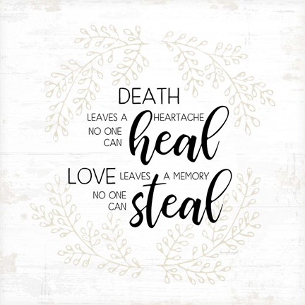 Framed Love Leaves a Memory Print