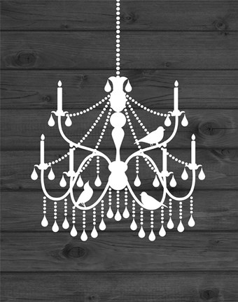 Framed Chandelier Bird II Print