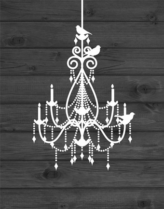 Framed Chandelier Bird III Print