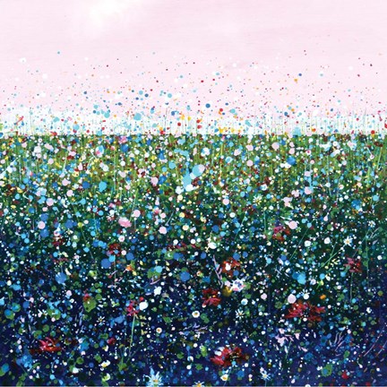 Framed Pink Flowers IV Print