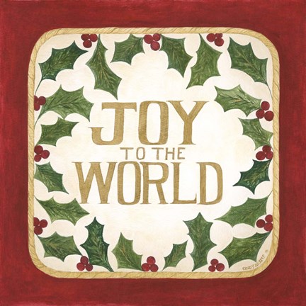 Framed Joy to the World Print