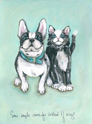 Framed Some Angels Print