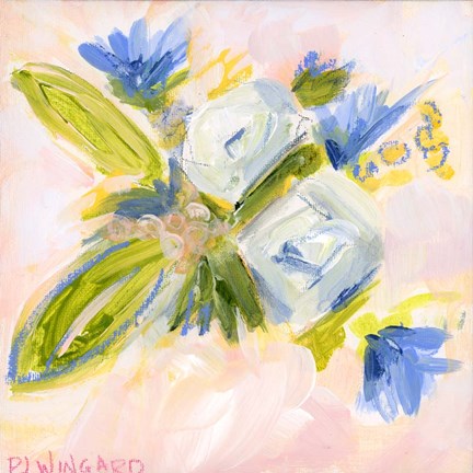 Framed Millennial Pink Floral - Confident Print