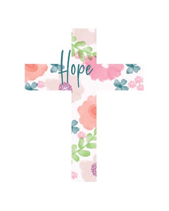 Framed Hope Cross Print