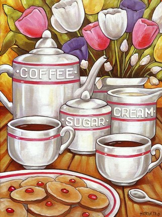 Framed Coffee Sugar Cream Print