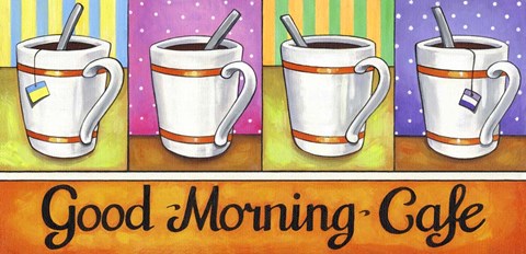 Framed Good Morning Cafe Print