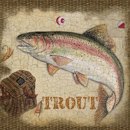 Framed Trout Print