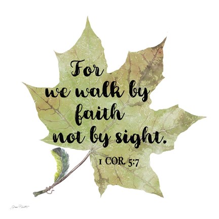 Framed Scripture Leaf - A Print