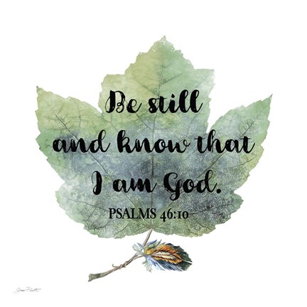 Framed Scripture Leaf - B Print