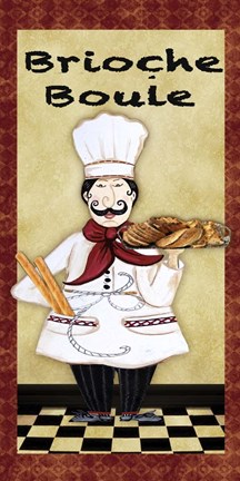 Framed Chefs - Brioche Boule Print