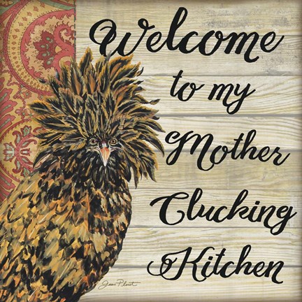 Framed Polish Hen - B Print