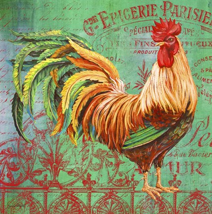Framed Le Rooster - A Print
