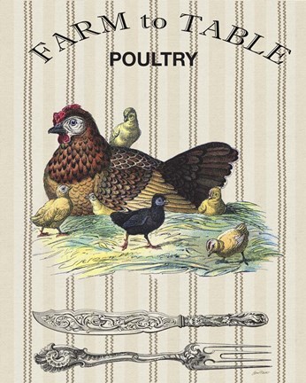 Framed Farm to Table - D Print