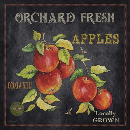 Framed Orchard Fresh Apples Print