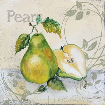 Framed Tutti Fruiti Pear Print