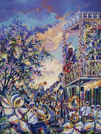 Framed Mardi Gras Print