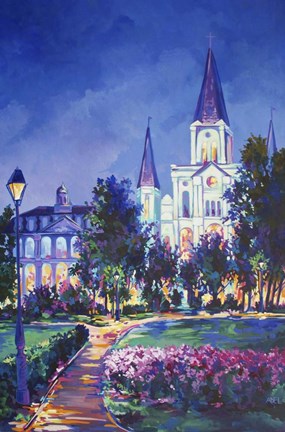 Framed St Louis Cathedral Print