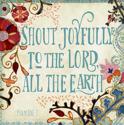 Framed Delecor Psalm II Print