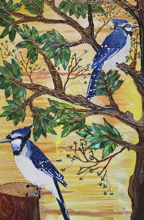 Framed Monica&#39;s Jays Print