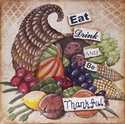 Framed Be Thankful Print